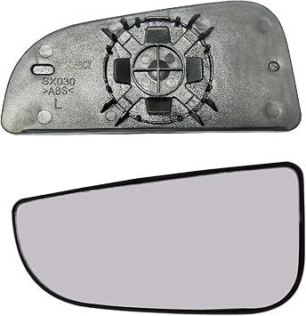For Dodge Ram 1500 2500 3500 2010-2020 Driver Side Rearview Glass, Tow Mirror Spotter lower Glass With Holder Left