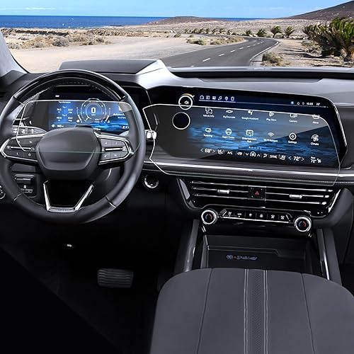 Vista 27 de Protector de pantalla Coleya 2021-2025 2026 Tahoe para Chevrolet Tahoe (asiento trasero de 12.6 pulgadas), vidrio templado 9H 2023 2024 2025