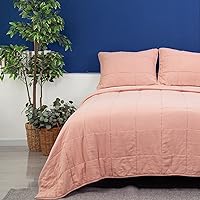 Vista 9 de meadow park Juego de 3 piezas de edredón de mezcla de lino lavado a la piedra y fundas de almohada a juego, tamaño Queen, color cayena