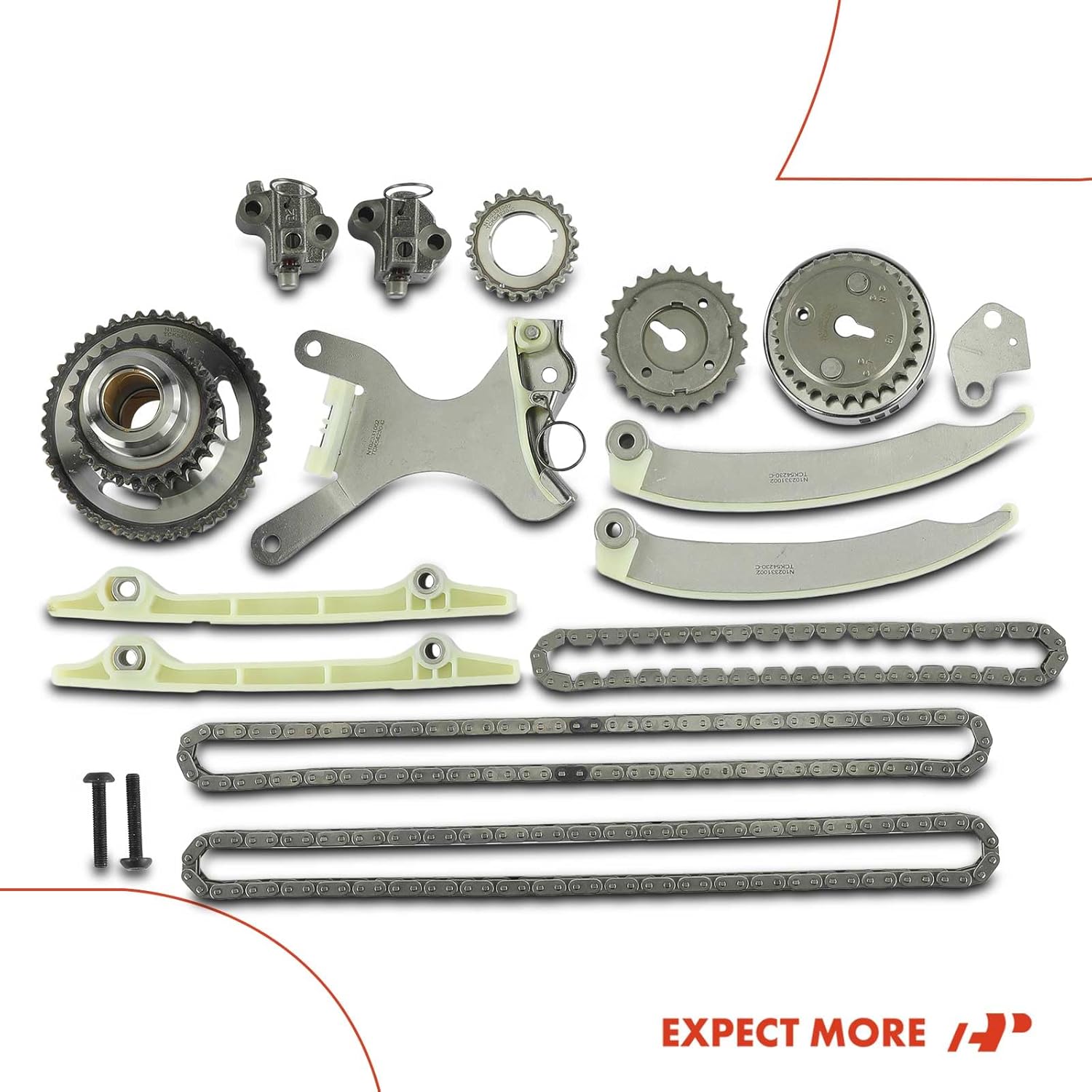 A-Premium 14PCS Engine Timing Chain Kit W/Sprocket & Tensioner & Guide Compatible with Ram 1500, Dakota & Jeep Grand Cherokee, Commande & Dodge Ram 1500, Durango, Dakota & Chrysler Aspen - V8 4.7L