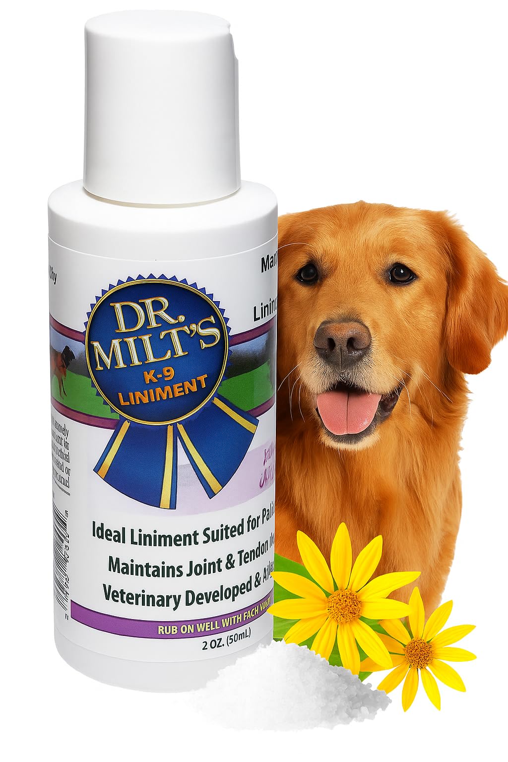 Dog Hip and Joint Pain Relief Spray and Gel, Topical Magnesium Sulfate & Arnica Ointment. Reduces Inflammation, Lessens Tenderness and Alleviates Nervousness. 1-2oz Gel