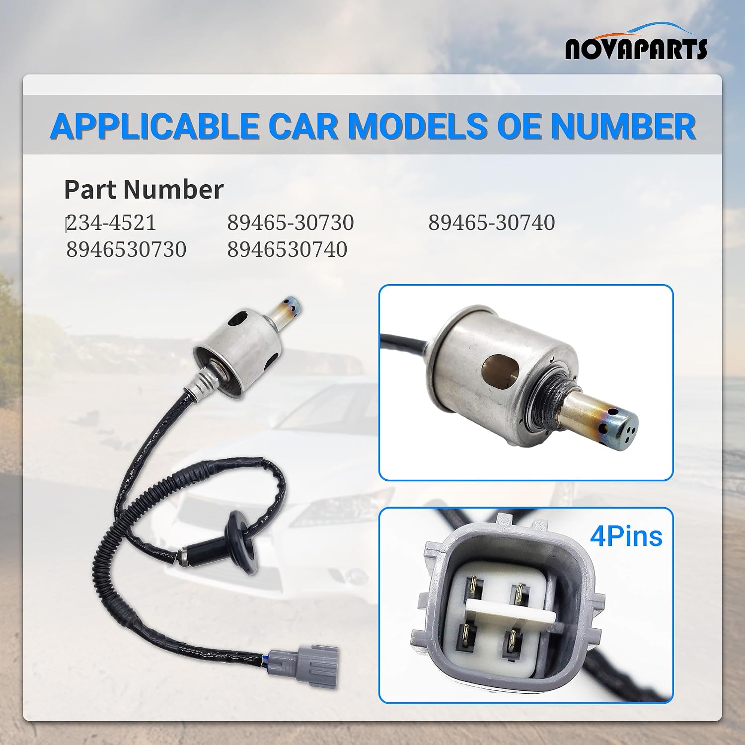 NOVAPARTS 234-4521 Downstream Oxygen O2 Sensor for 2007-2014 Lexus GS350 2006-2015 IS250 IS350 2007-2011 GS450h 2008-2014 is F 89465-30730