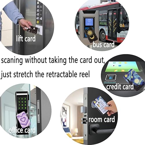 Miniatura 8 de Lindo soporte para tarjetas de identificación de gatos y carrete retráctil con clip de identificación para mujeres, niñas, enfermeras, profesores,