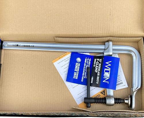 Miniatura 3 de Wilton Abrazadera F de servicio regular, capacidad de apertura de 12 pulgadas, garganta de 5-12 pulgadas (modelo 1800S-12)