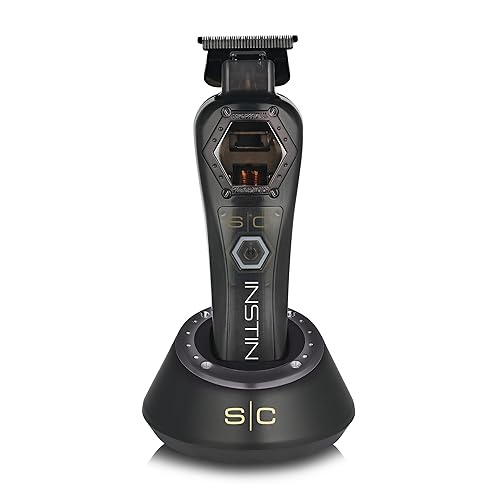 StyleCraft Instinct Professional IN2 Vector Motor Cordless Hair Trimmer with Intuitive Torque Control, 3 Modular Lids