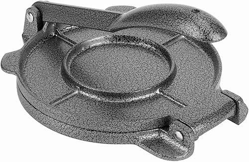 Miniatura 3 de Prensa de tortilla de hierro fundido de 6.5 pulgadas, prensa de masa resistente para tortillas de harina, tortillas de maíz, masa de pizza, galletas