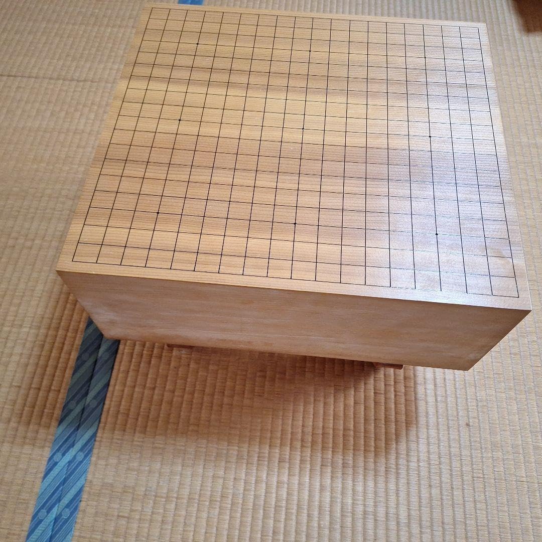 碁盤 本榧】脚付碁盤 板目 木裏 囲碁 ヘソ有り 19路盤 6