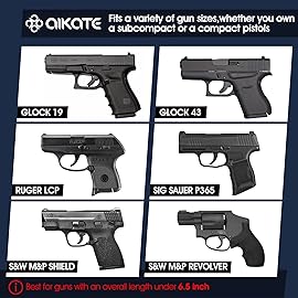 Ankle Gun Holsters with Magazine Pocket for Glock 19 23 26 27 30 36 42 43, S&W M&P Shield 9, Bodyguard 380, Ruger LCP 380, LC9, Sig Sauer P365 P320 P938