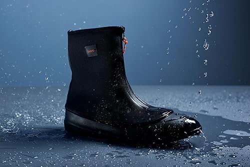 Miniatura 5 de SWIMS Cubiertas de zapatos para hombres, impermeables, reutilizables, botas protectoras de invierno, zapatos de galoshos de mafioso de senderismo al