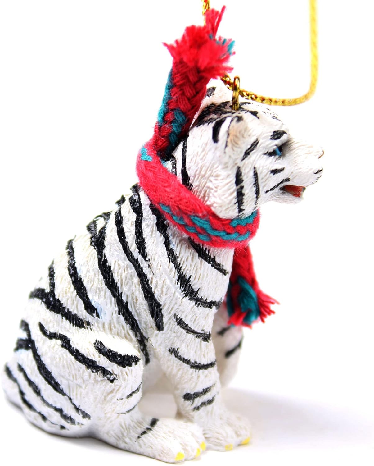 Conversation Concepts Tiger Tiny Miniature One Christmas Ornament White - Delightful! - Image 3