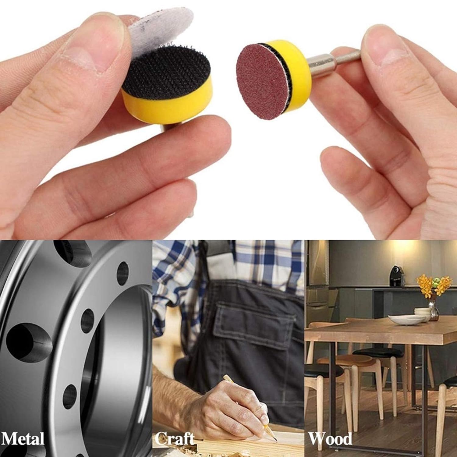 240 Pcs 2 inch Sanding Discs Pad Kit, Hook and Loop Sandpaper Discs with 1 pc 1/4 Inch Shank Backing Pad and Soft Foam Buffering Pad (60-3000 Grit) by COLOGO