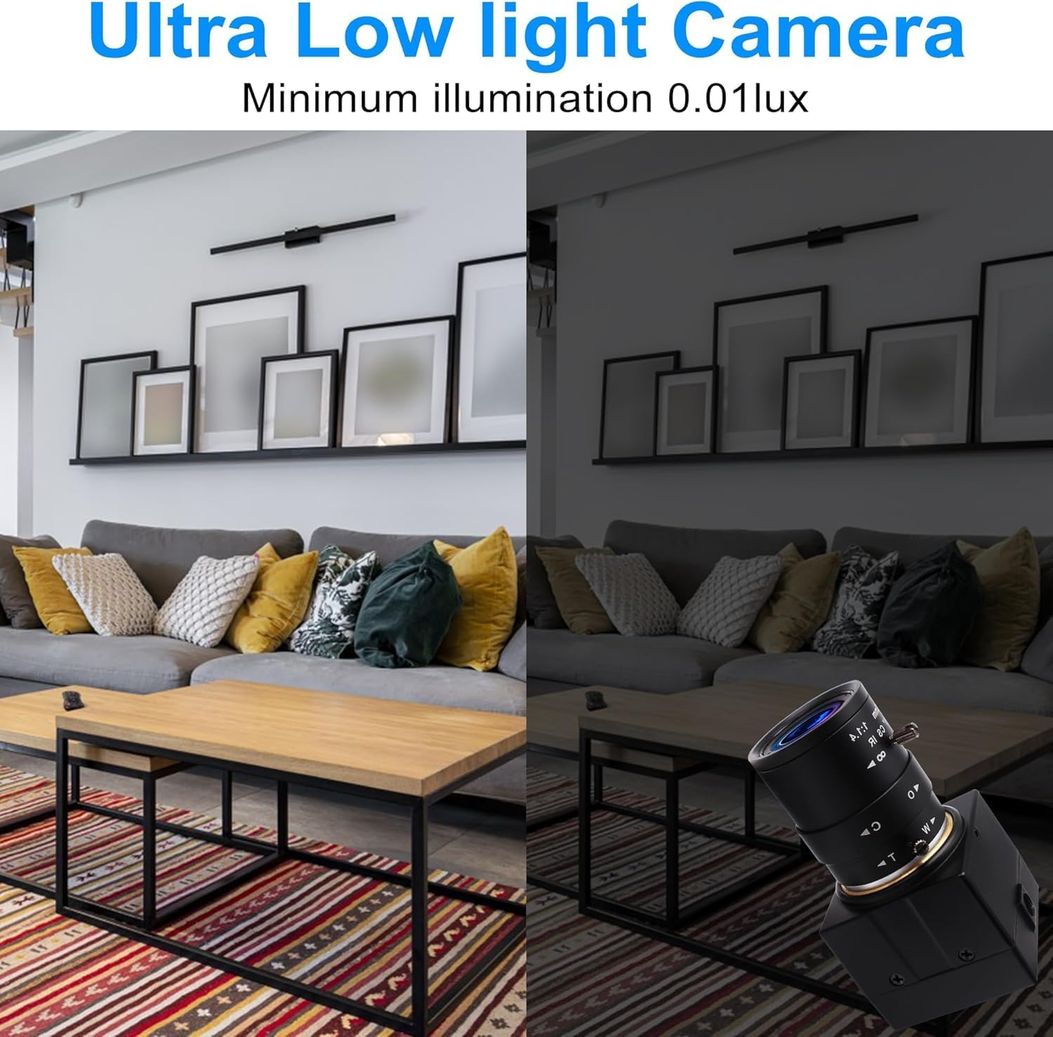 Magnolia 1080P USB Camera 4X Optical Zoomable Webcam with 2.8-12mm Manual Focus Lens, H.264 30FPS Low Light Camera, IMX323 Sensor Computer Webcam for Video Streaming