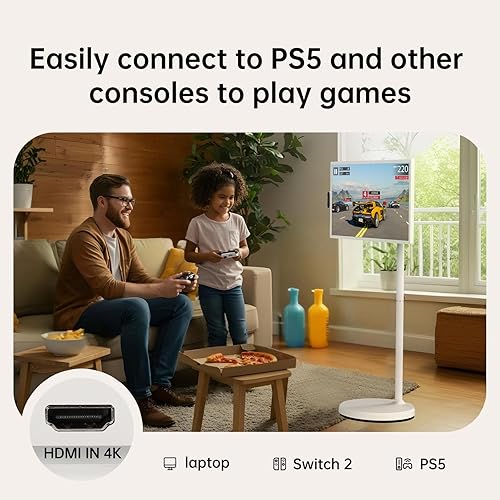 Miniatura 7 de ApoloSign Televisor portátil inteligente UHD 4K de 32 pulgadas Gen2, almacenamiento de 16G + 256G, sistema operativo Android 15, 15000mAh, TV