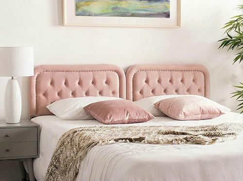 Tufted Upholstered Headboard Queen Size, Button Adjustable Height Queen Head