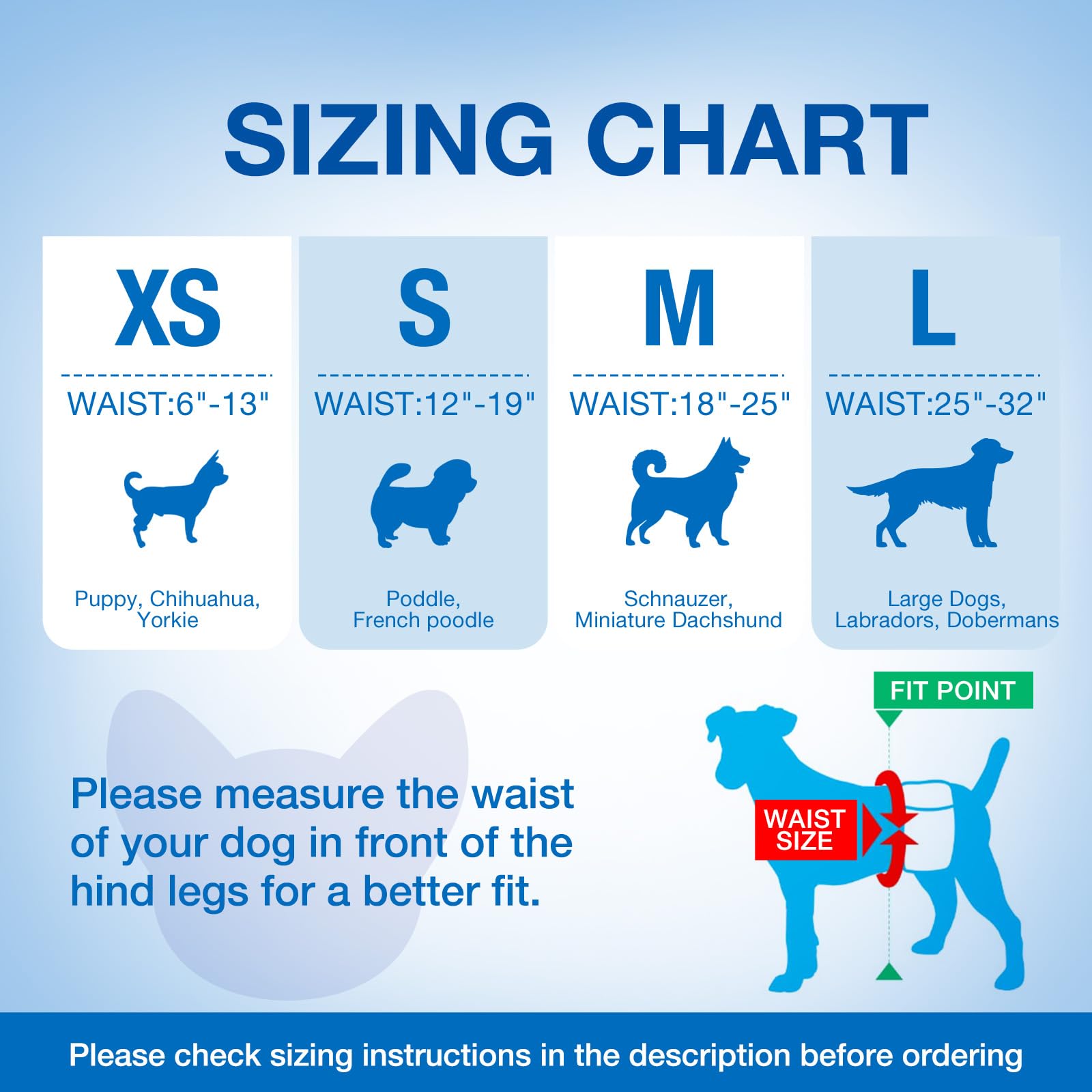 Dono pañales para Perros machos, 40 Unidades, indicador de Humedad, envolturas para la Barriga del Perro, con tecnología de Gel de Secado rápido, pañales para Cachorros con incontinencia, L