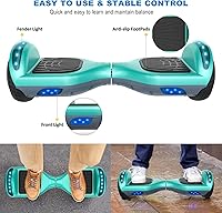 Vista 25 de FLYING-ANT Hoverboard - Hoverboard de 6.5 pulgadas con Bluetooth y luces LED intermitentes, Hover Board para niños y adolescentes
