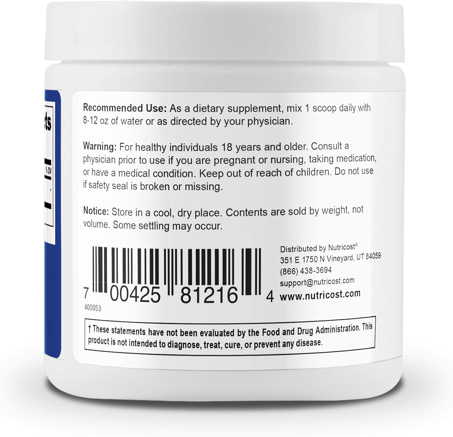 Nutricost Acetyl L-Carnitine (ALCAR) 250 Grams- 1G Per Serving - 250 Servings: Health & Personal Care