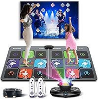 FWFX Wireless Dance Mat for TV Games - Electronic Dance Pad with 149 Songs, 72 Games, Yoga Fitness for Kids Adults Family Parties