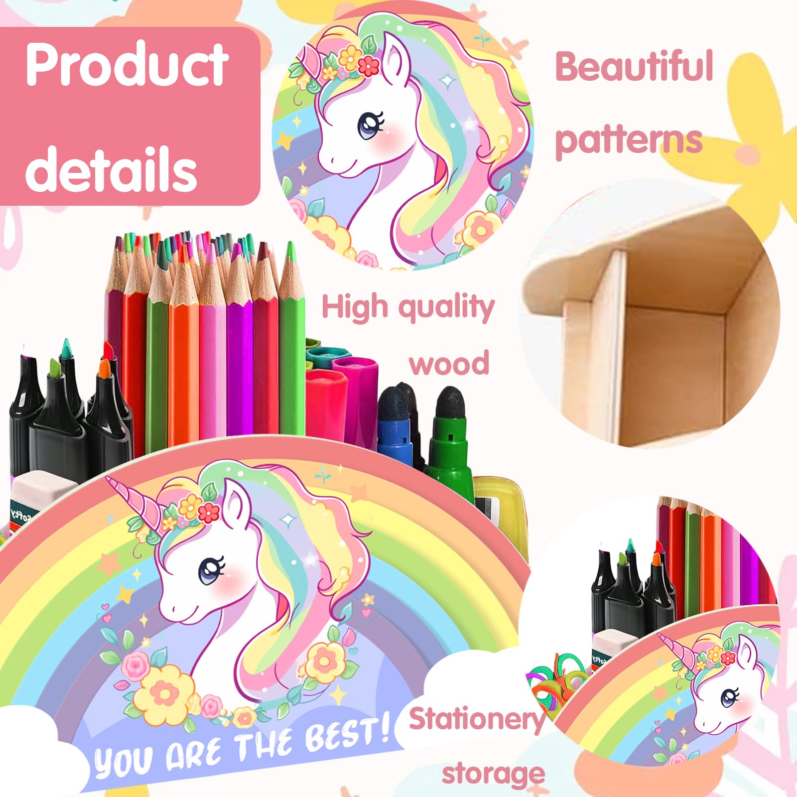 Portapenne In Bambù Relaxdays - 10 Scomparti, 23x9x9.5 Cm | Design Moderno, Per Scrivania Ufficio O Casa - Foto 6