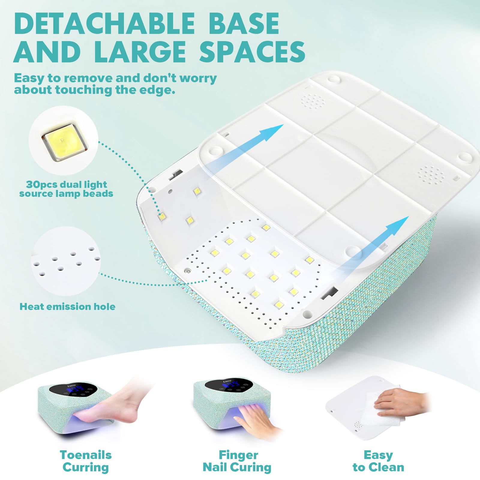 Amazon | 72W コードレス UV LED ネイルランプ ジェルネイル用 ネイル