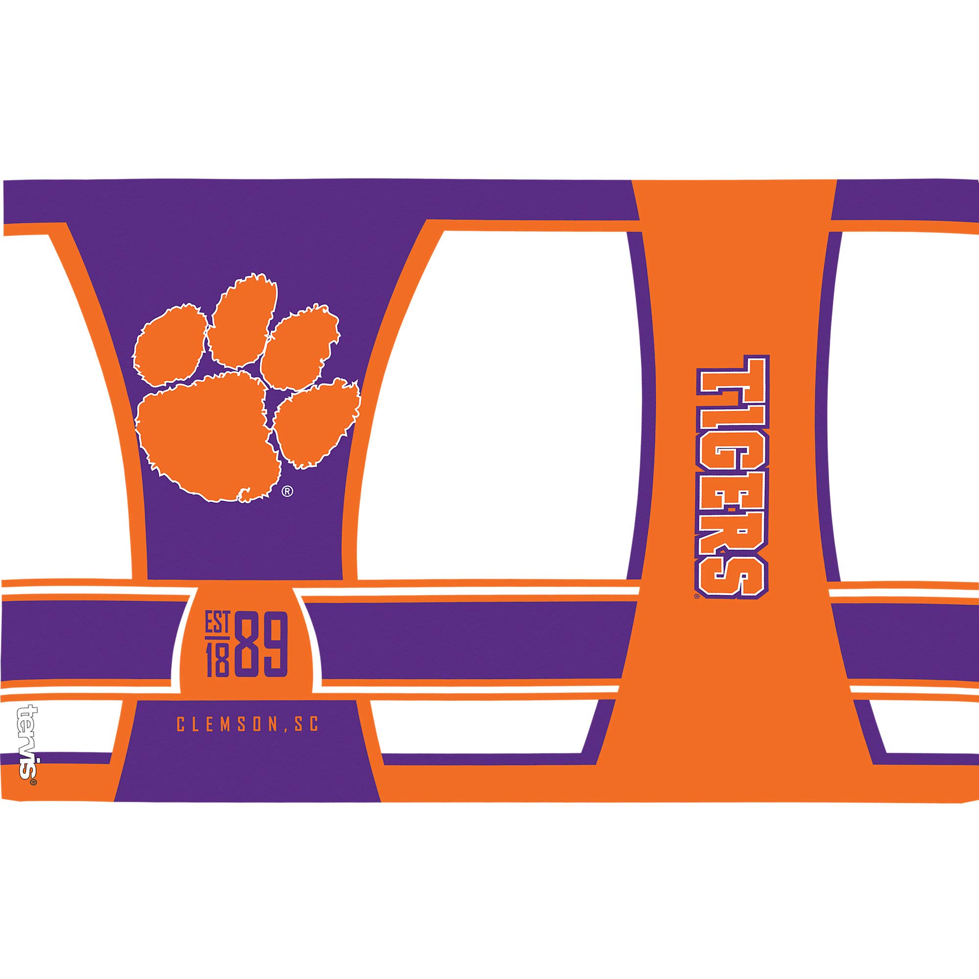 Tervis Made in USA doppelwandiger Clemson University Tigers isolierter Trinkbecher hält Getränke kalt und heiß, 680 ml Wasserflasche, Spirituosen