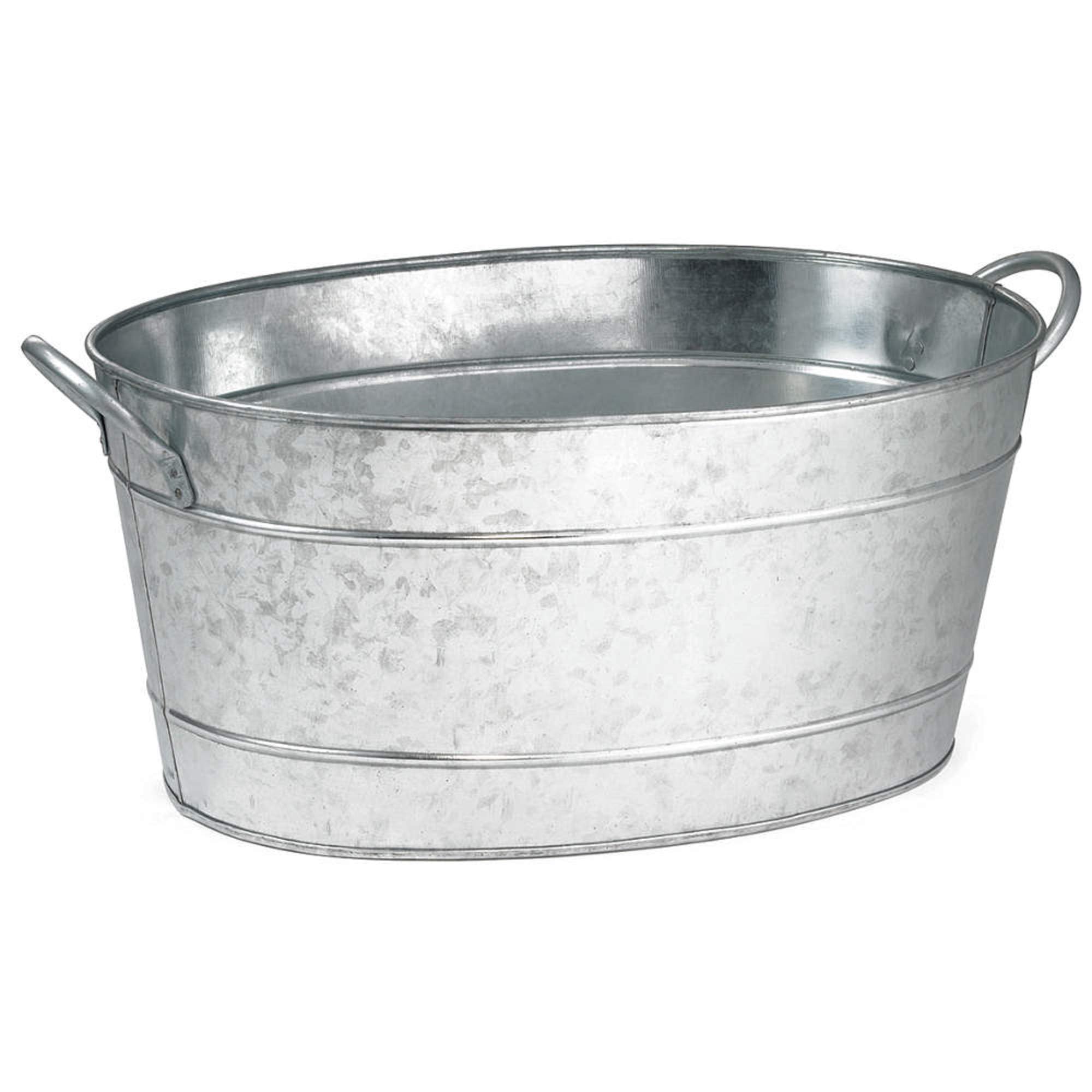 Oval Beverage Tub, 710 oz. Galvanized Steel