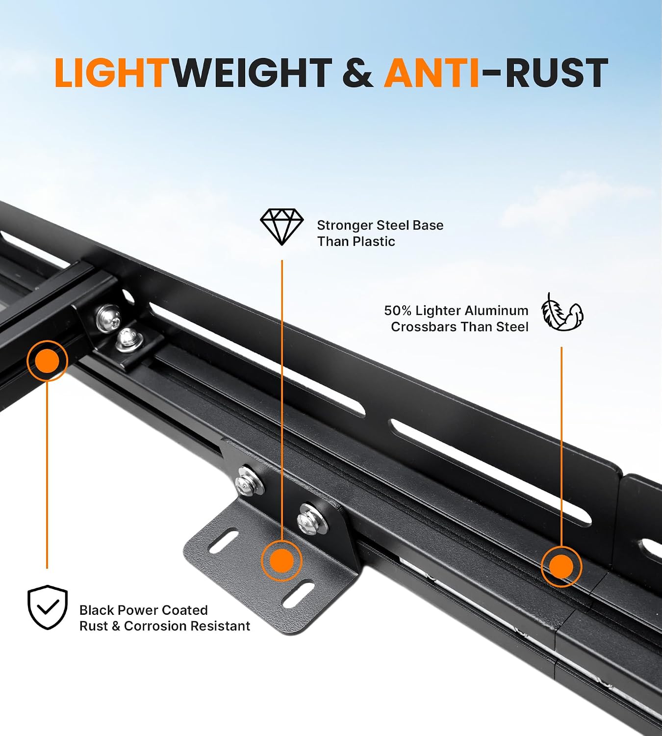 MELIPRON Van Roof Rack Fit for 2007-2026 Mercedes-Benz Sprinter 170" WB High Roof, Aluminum Camper Rack with Wind Fairing, T-Slot Crossbars for Solar Panels, Awnings, 300lb Dynamic/500lb Static