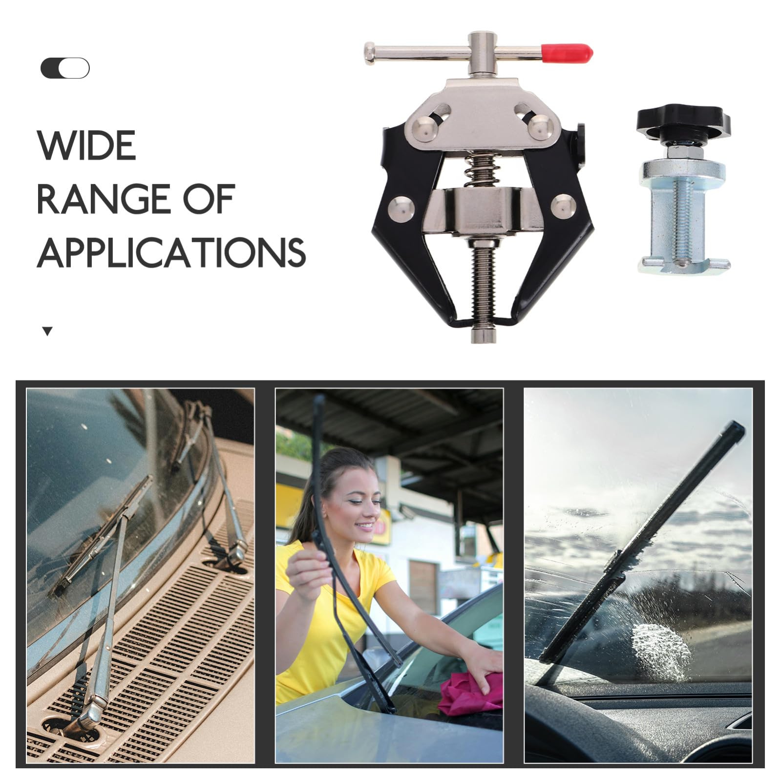 Estrattore per Braccio Tergicristallo Strumento di Rimozione del Braccio Tergicristallo Piccolo Estrattore per Cuscinetti Strumento di Riparazione per Accessori Auto 2 Pezzi