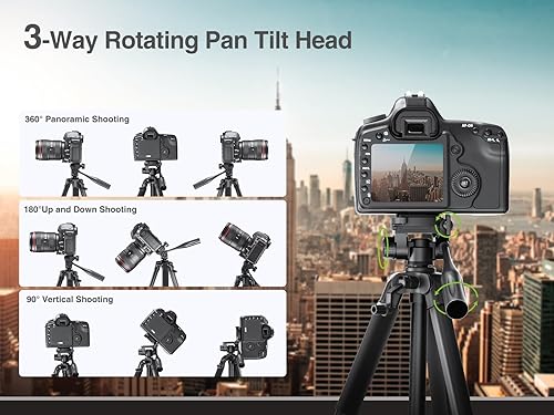 Miniatura 7 de Elitehood Trípode resistente para iPad de 68 pulgadas, trípode de cámara ultraestable para iPad Pro 12.9, soporte para iPad para grabación de