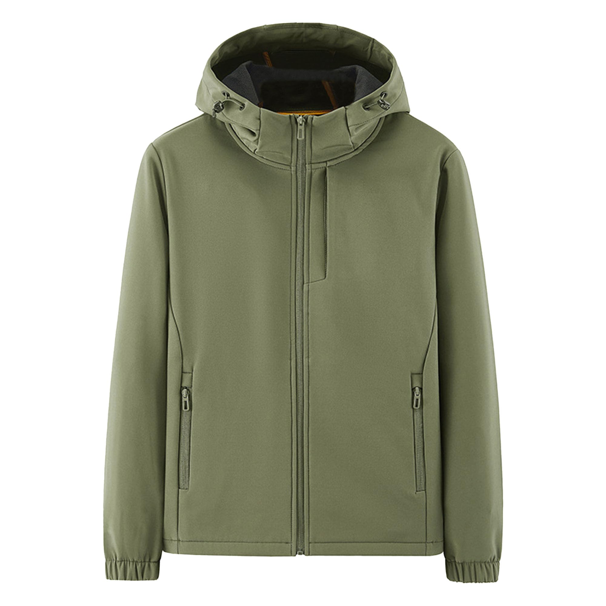 ZDJSWJ Hombres softshell cortavientos al aire libre abrigo polar alpinismo chaqueta ligera forrada chaqueta de lluvia