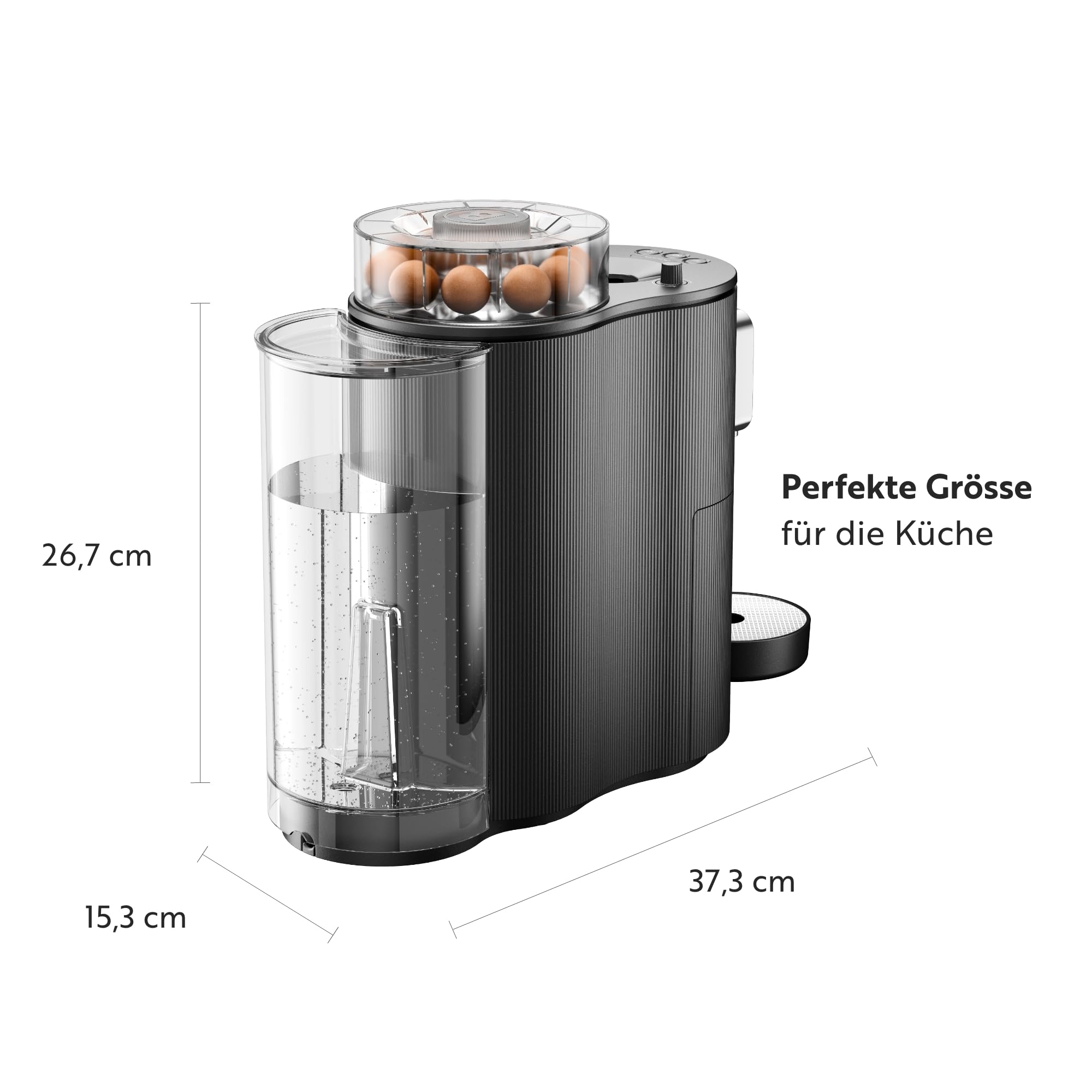 CoffeeB by café royal - Globe Black - Kaffeemaschine entwickelt für die Verwendung von Coffee Balls