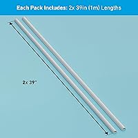 Vista 4 de D-Line Ocultador de cable semicircular, cubierta de cable patentada, para ocultar cables de montaje en pared de TV, canaleta para cables, cubiertas