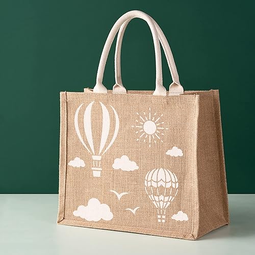 Miniatura 7 de NBEADS Plantilla de globo de aire caliente, plantillas reutilizables, cuadradas, manualidades, manualidades, pintura y pared, de 11.8 x 11.8