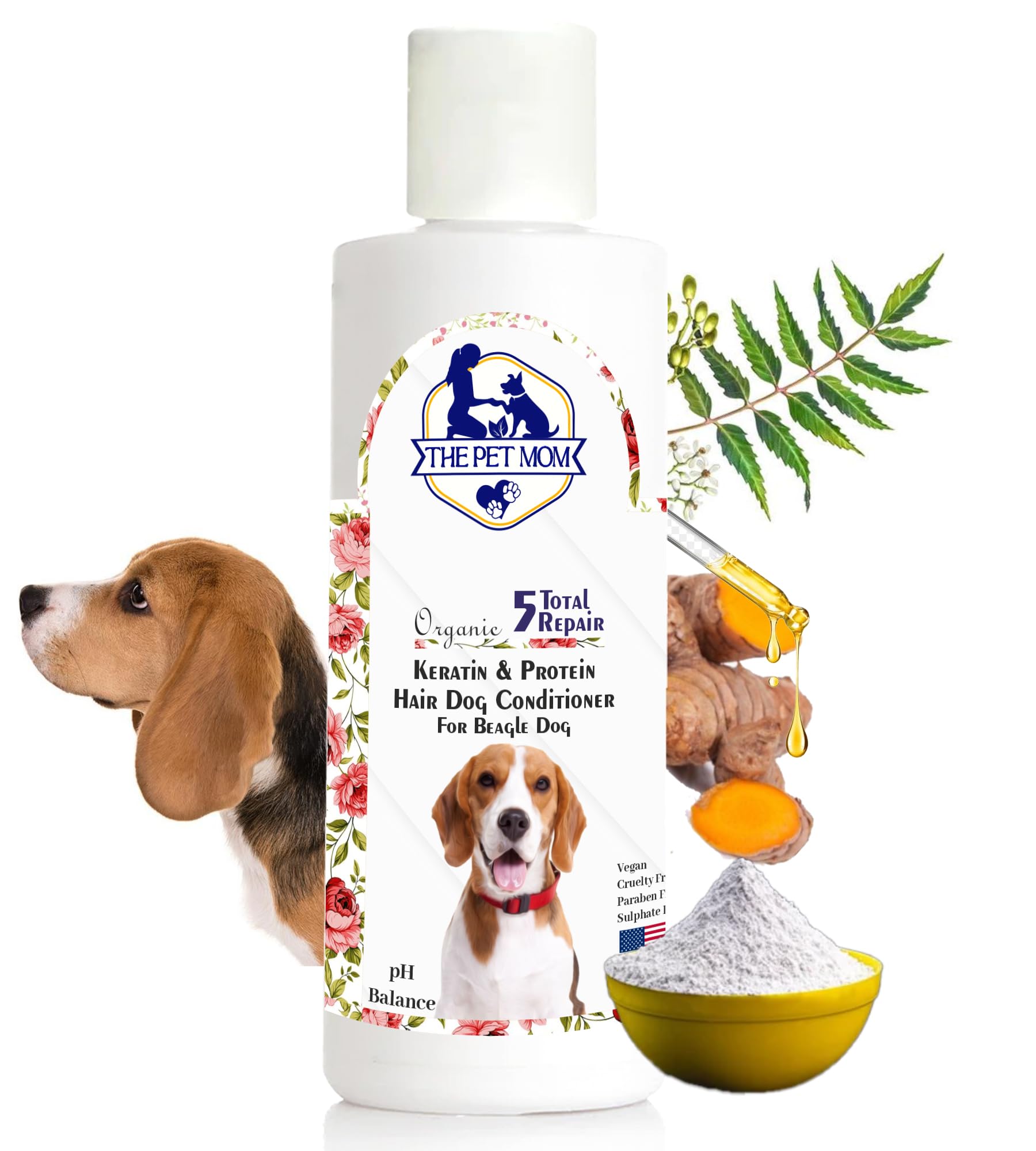 The Pet Mom Organic Keratin & Protein Hair Dog Conditioner For Beagle Dog & Puppy | Deep Conditioning, Control In Dryness, Hair Fall & Split Ends | Soft, Silky & Shine Dog Hair - All Dog Breed – 200ml (B0CNKKWW6J) Amazon Price History, Amazon Price Tracker