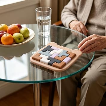 Senior Cognitive Memory Game Puzzle - Mind Strengthening Puzzle Board Game for Seniors - Elderly Brain Activities for Concentration and Memory