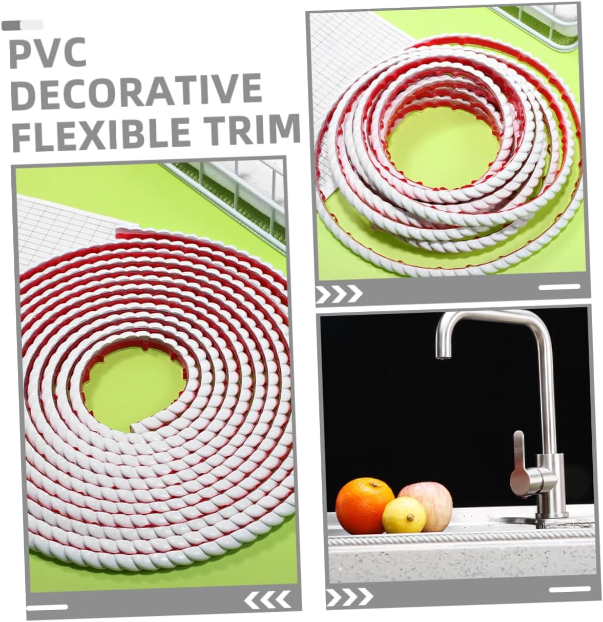 1roll Self-Adhesive Flexible Molding Trim for Bathroom Mirrors and Walls Easy to Install Protective Trim for Covering Gaps and Enhancing Home Decor