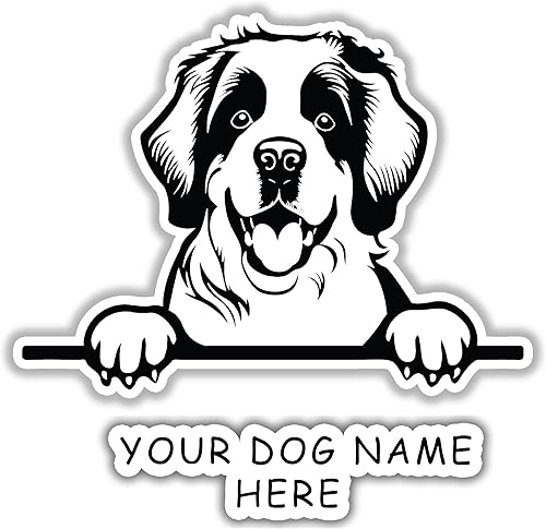 Miniatura 33 de Personaliza la calcomanía de mascota con el nombre de tu perro Calcomanías de mascotas dibujadas personalizadas para tu automóvil, camión, SUV