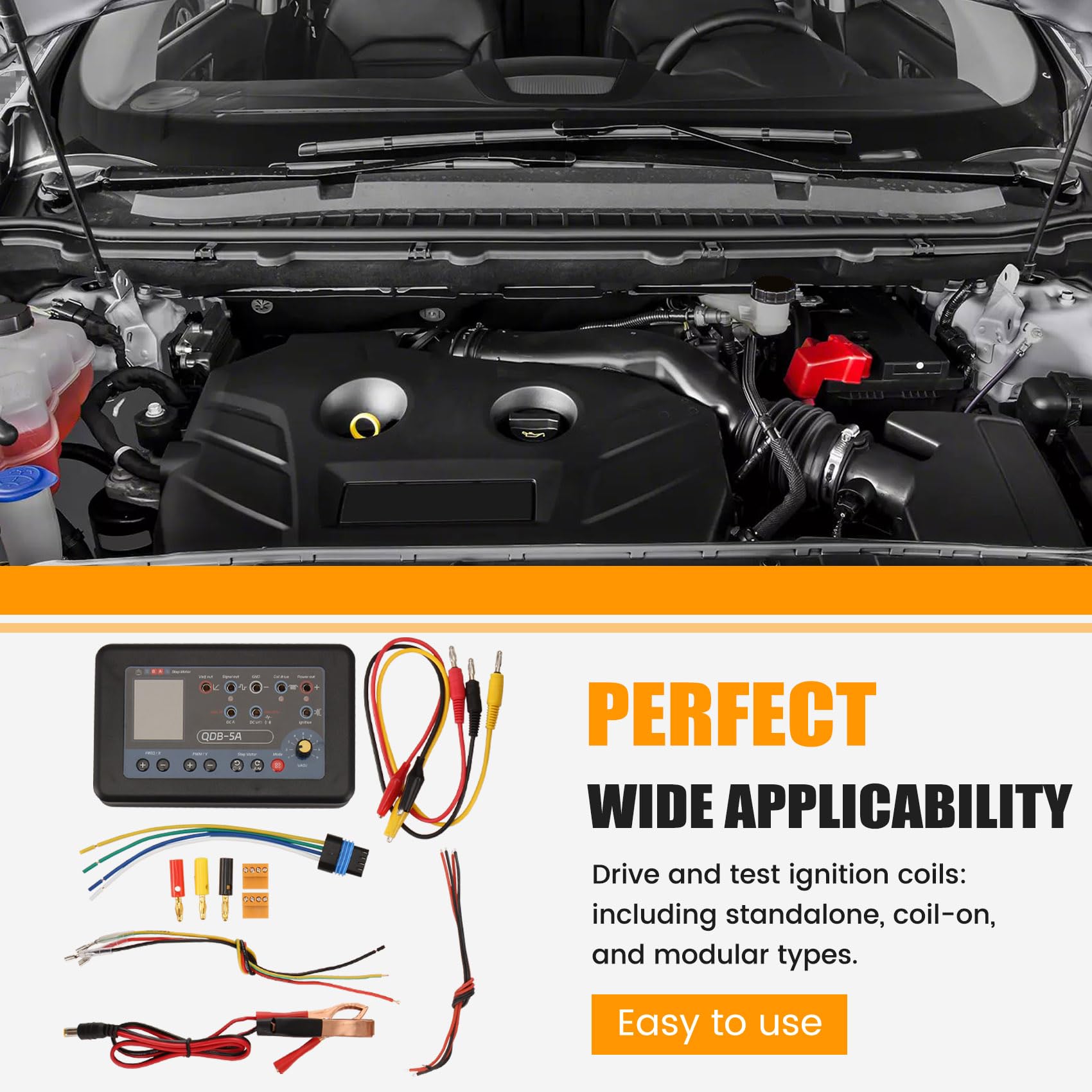 QDB 5A Antriebsoszilloskop-Multimeter PWM-Signalantriebstester für Schrittmotor-Zündspule, Ventildiagnosetool