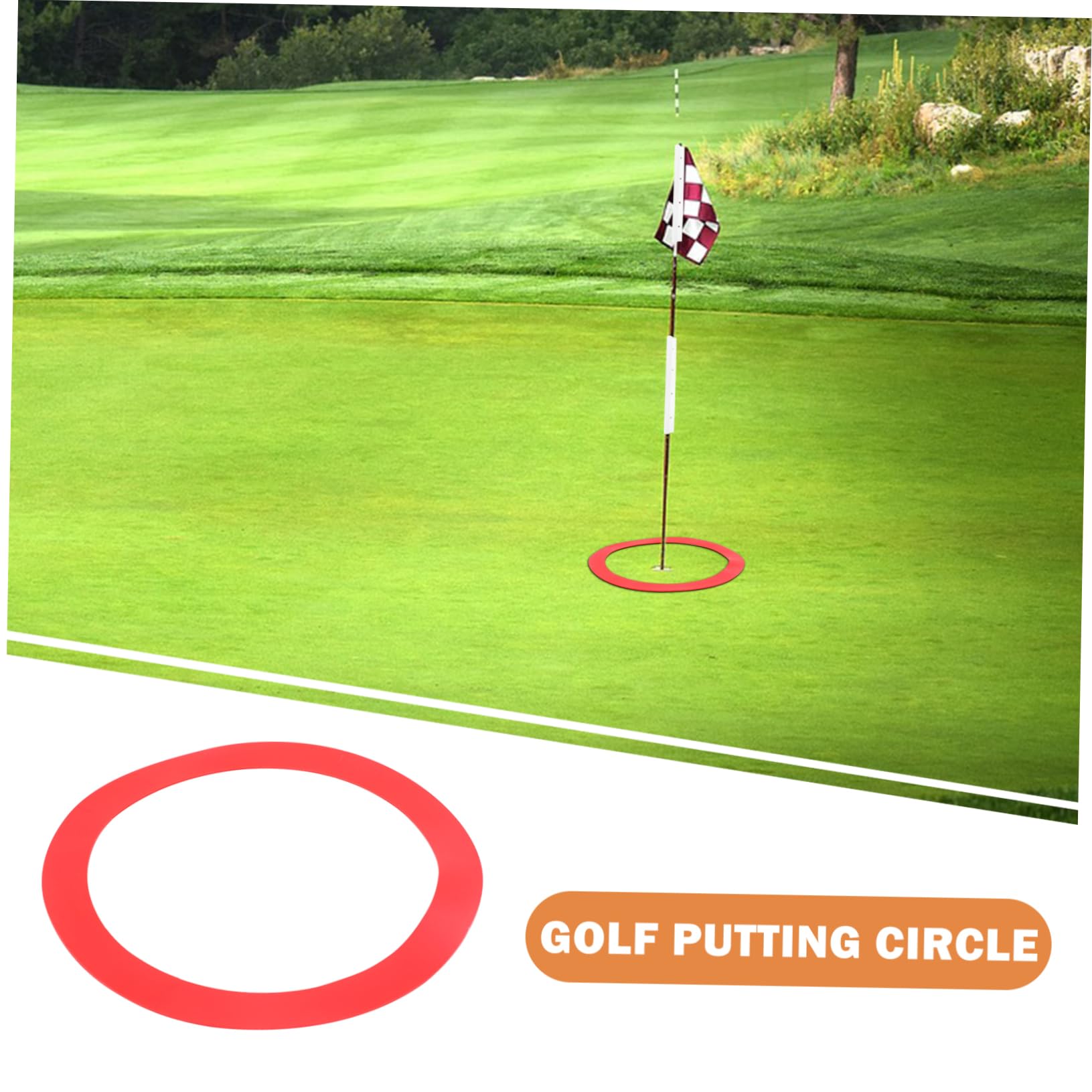 SUPVOX Silicone Putting Golf Putting Aid Practice Circle Accessories for Improving Skills