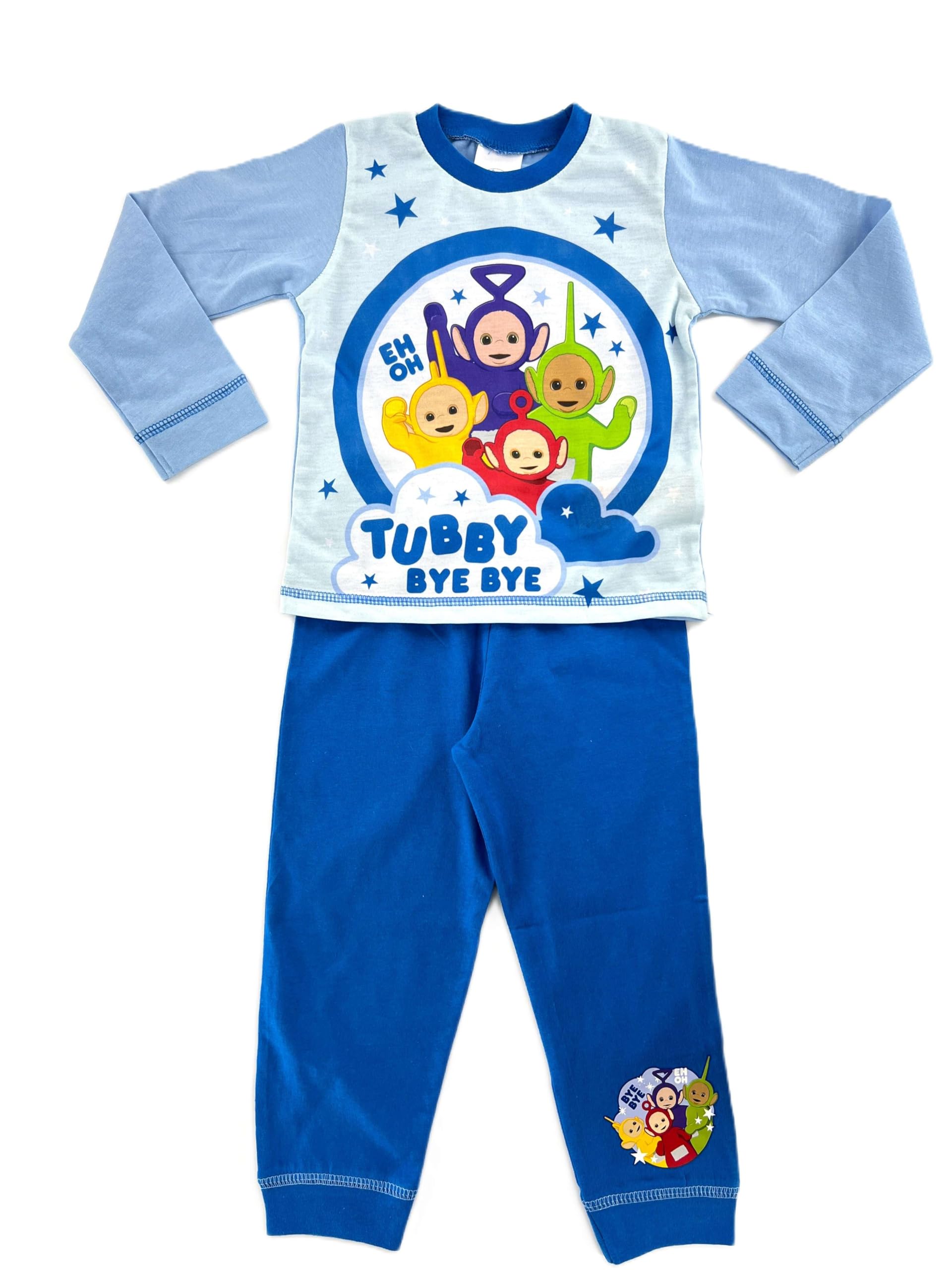 Teletubbies Children’s Pyjamas “Tubby Bye Bye” PJ Set Ages 18-24 Months Blue