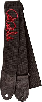 PRS Signature Logo 2" Poly Guitar Strap, Red/Black