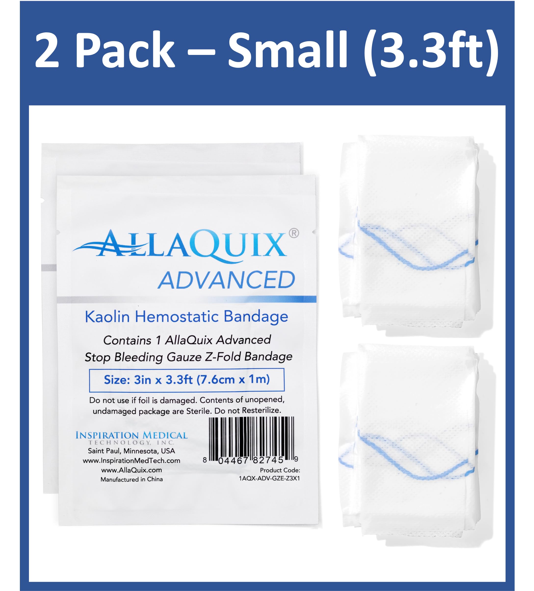Kaolin Hemostatic Gauze - Stops Bleeding Fast -6