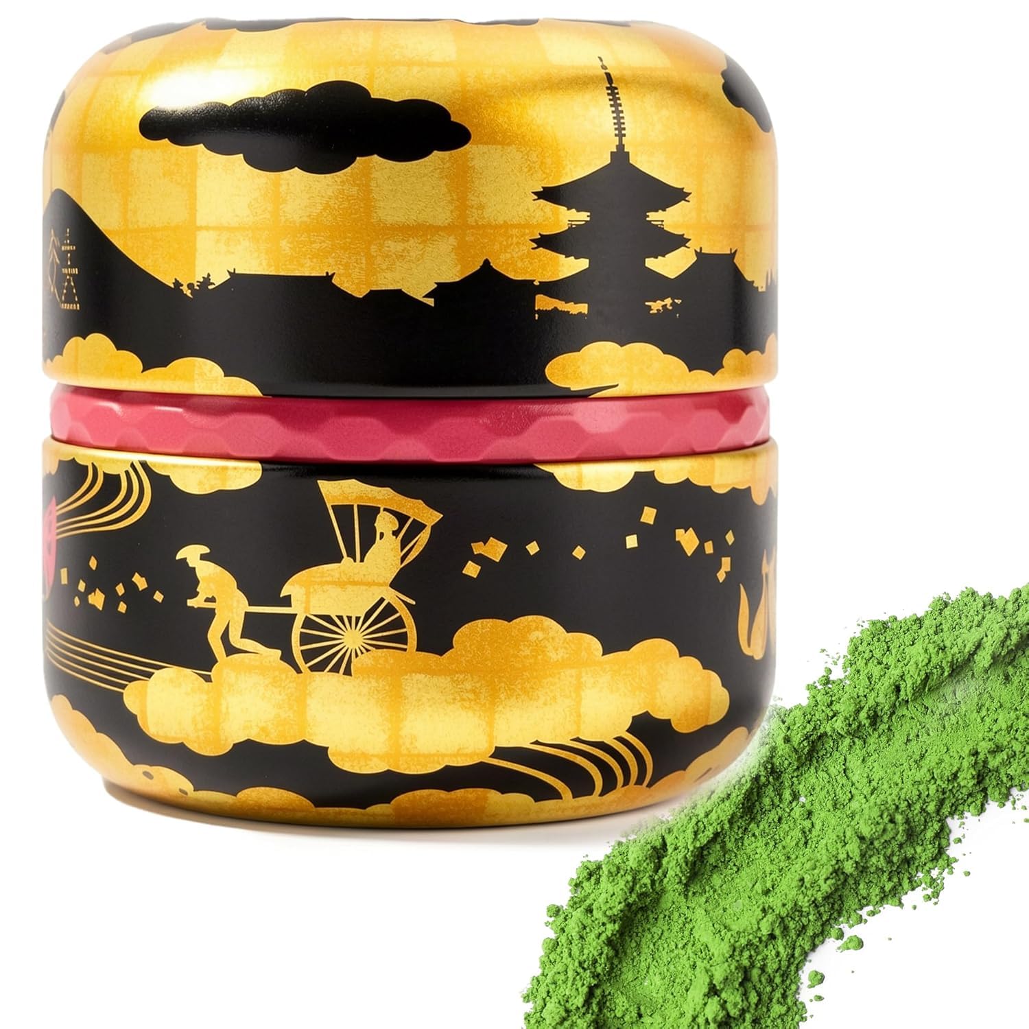 Ceremonial Grade Matcha Powder Tin1.76oz(50g),Class AA Japanese JAS Certified Organic Matcha & Pure First Harvest Matcha Antioxidant,L-Theanine for Focus & Relaxation,Non-GMO Green Tea