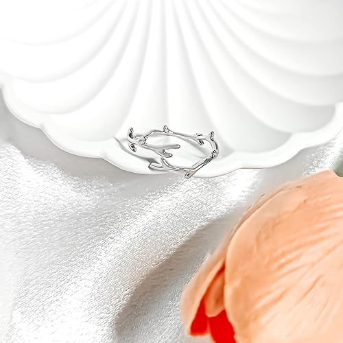 Miniatura 83 de 925 Sterling Silver Ring Minimalist Adjustable Rings Band Handmade Rings for Women Girls