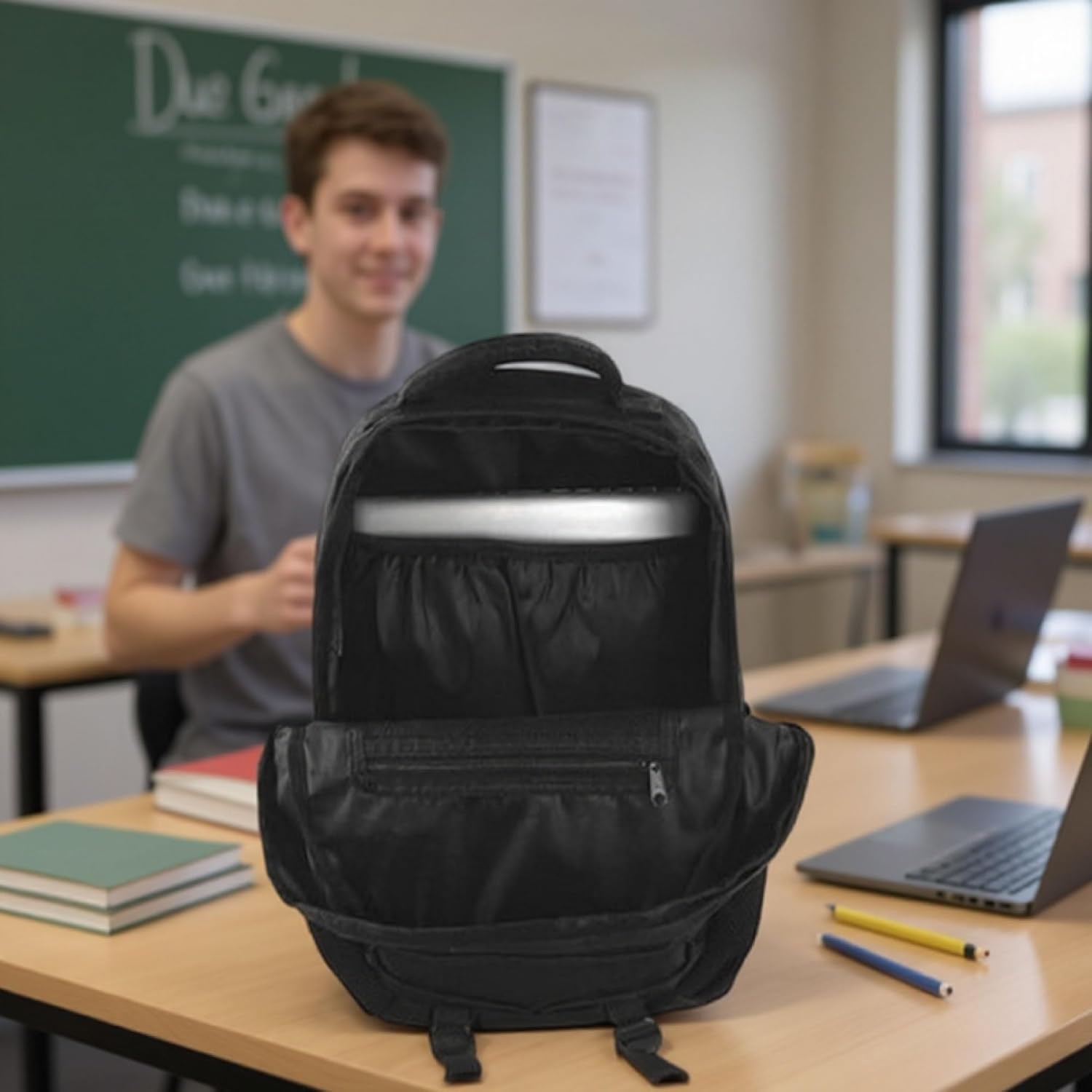 Kelty Laptop Backpack Bag 25 L Hiking Backpack for Men, Women, Work | 18 inch Travel Backpack Carry On Approved (Black) - Image 5