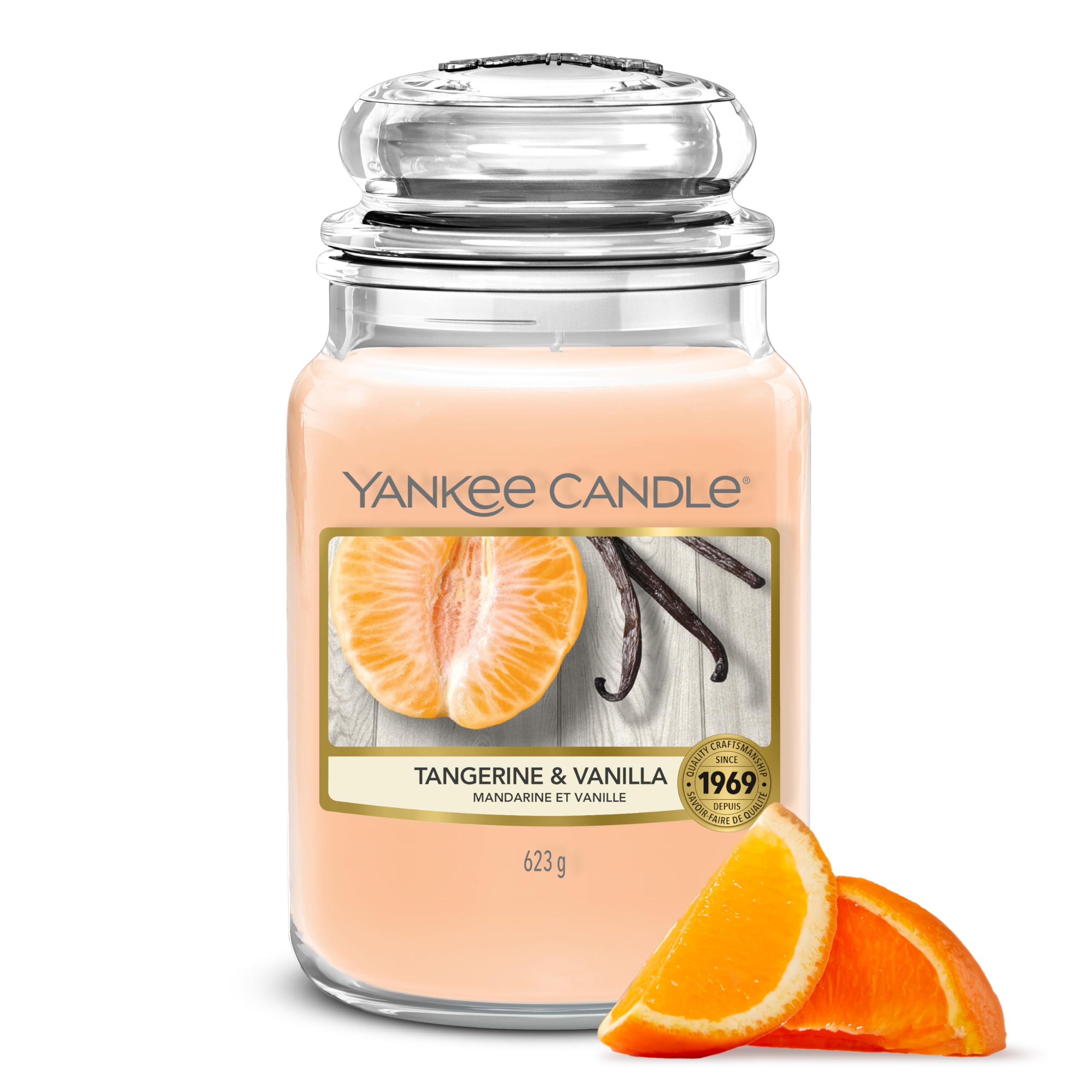 Yankee Candle Scented Candle | Tangerine & Vanilla Large Jar | Long Burning Candles: up to 150 Hours | Perfect Gifts for Women