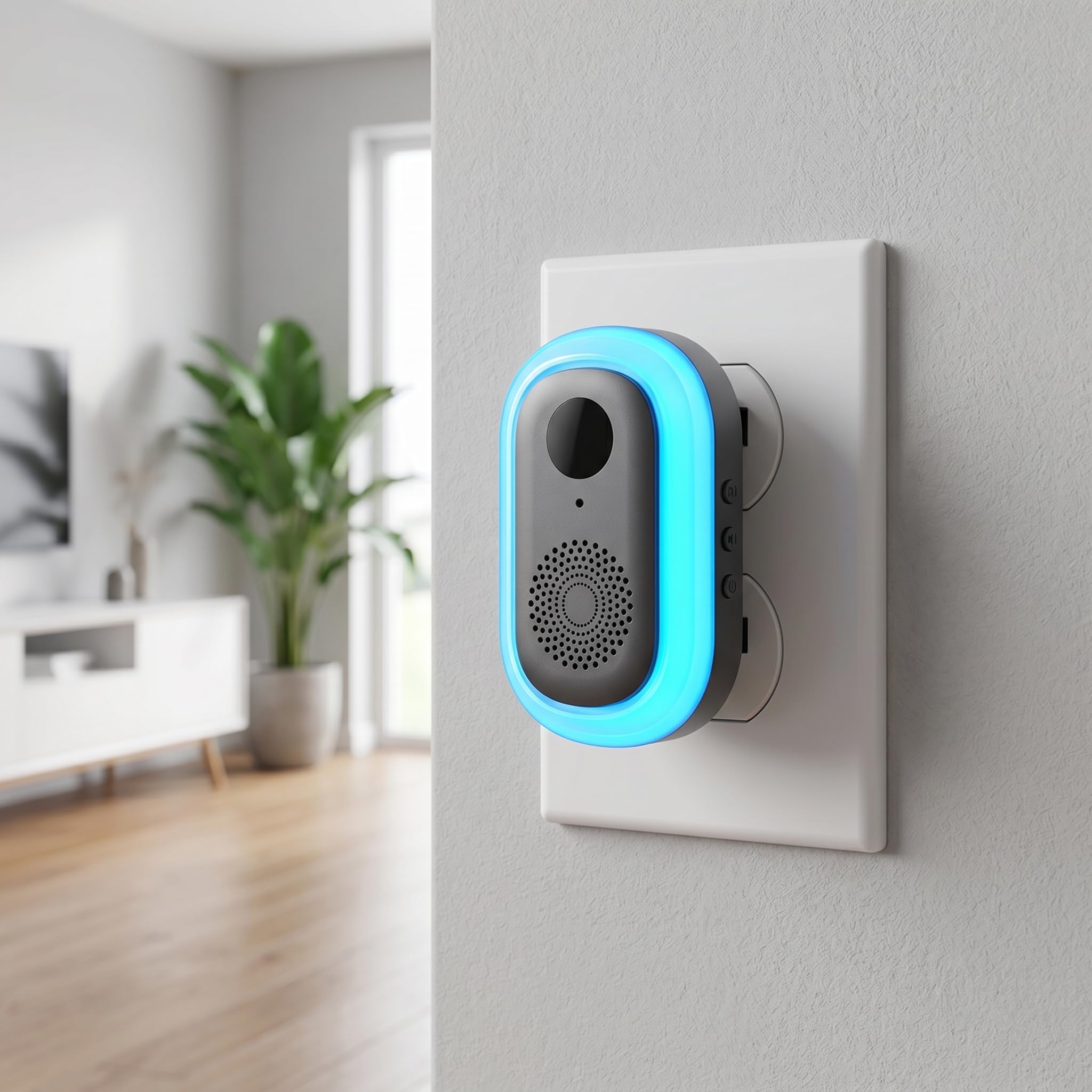 Timbre Inteligente con WiFi, monitorización remota, intercomunicador bidireccional, batería Recargable de 4000 mAh, cámara, Video y WiFi, M20
