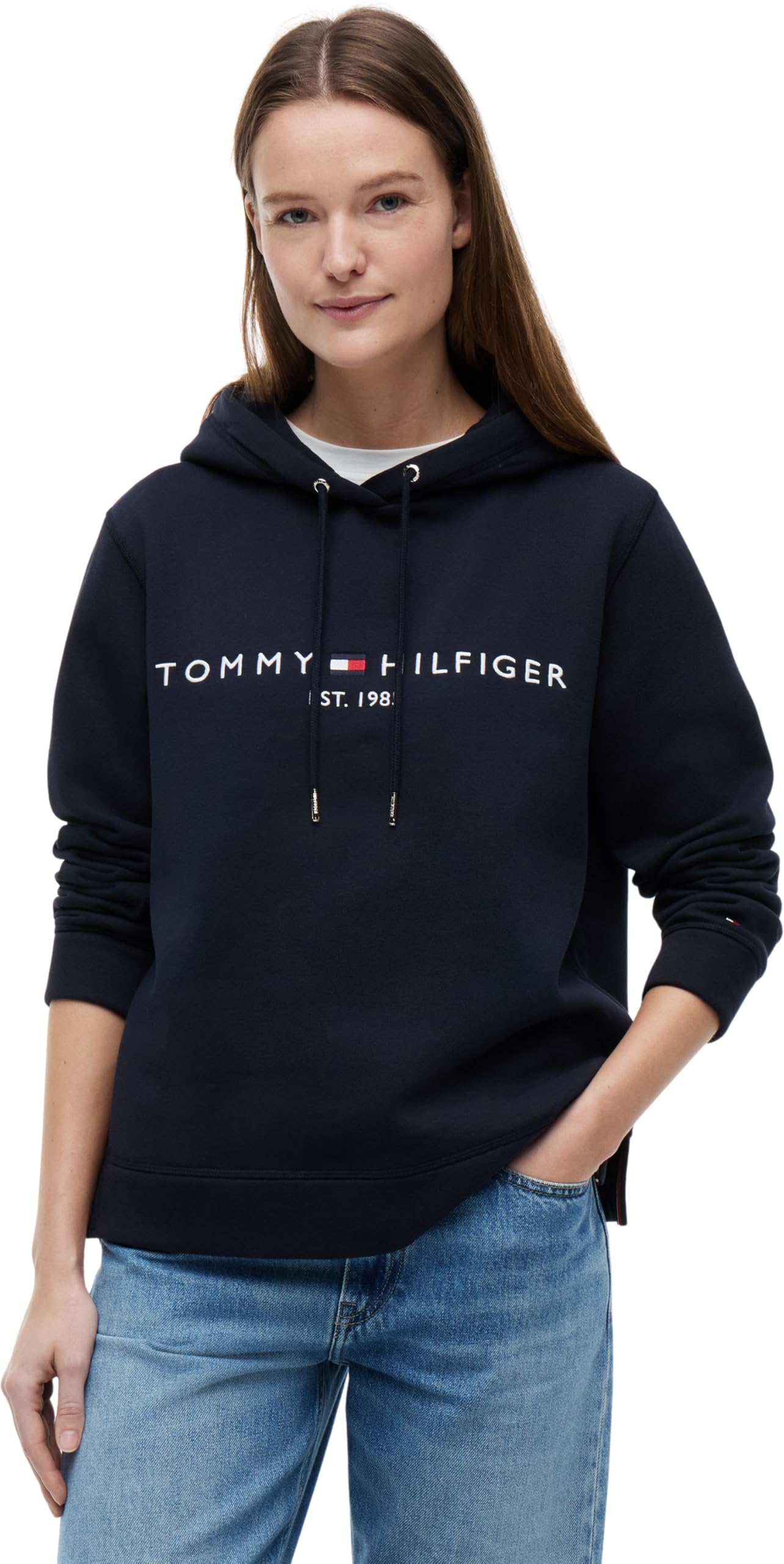Tommy Hilfiger Women’s Heritage Hoodie, Blue (Desert Sky), M