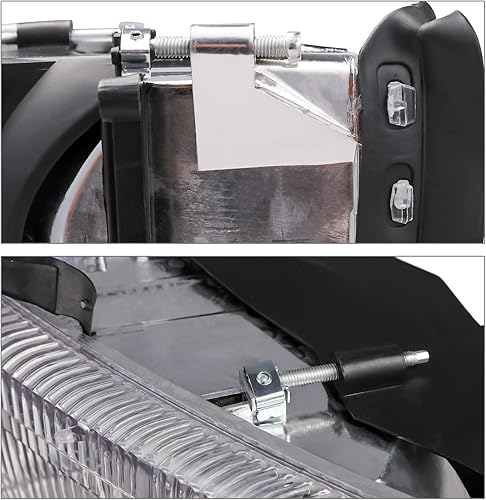 Miniatura 6 de M-AUTO Conjunto de faros delanteros con lámparas de esquina compatible con Dodge Ram 1500 2500 3500 1994-2002 modelos no deportivos, lado del