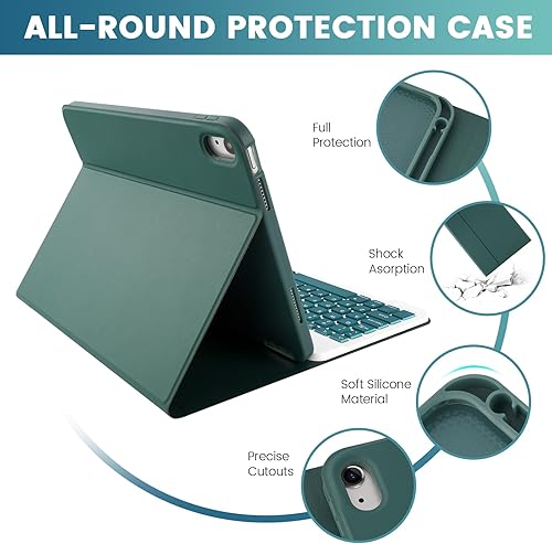 Miniatura 4 de LAMA DGN - Funda de teclado con mouse para iPad (A16) de 11 generación 202510 generación 2022, funda magnética con teclado para iPad de 11 pulgadas